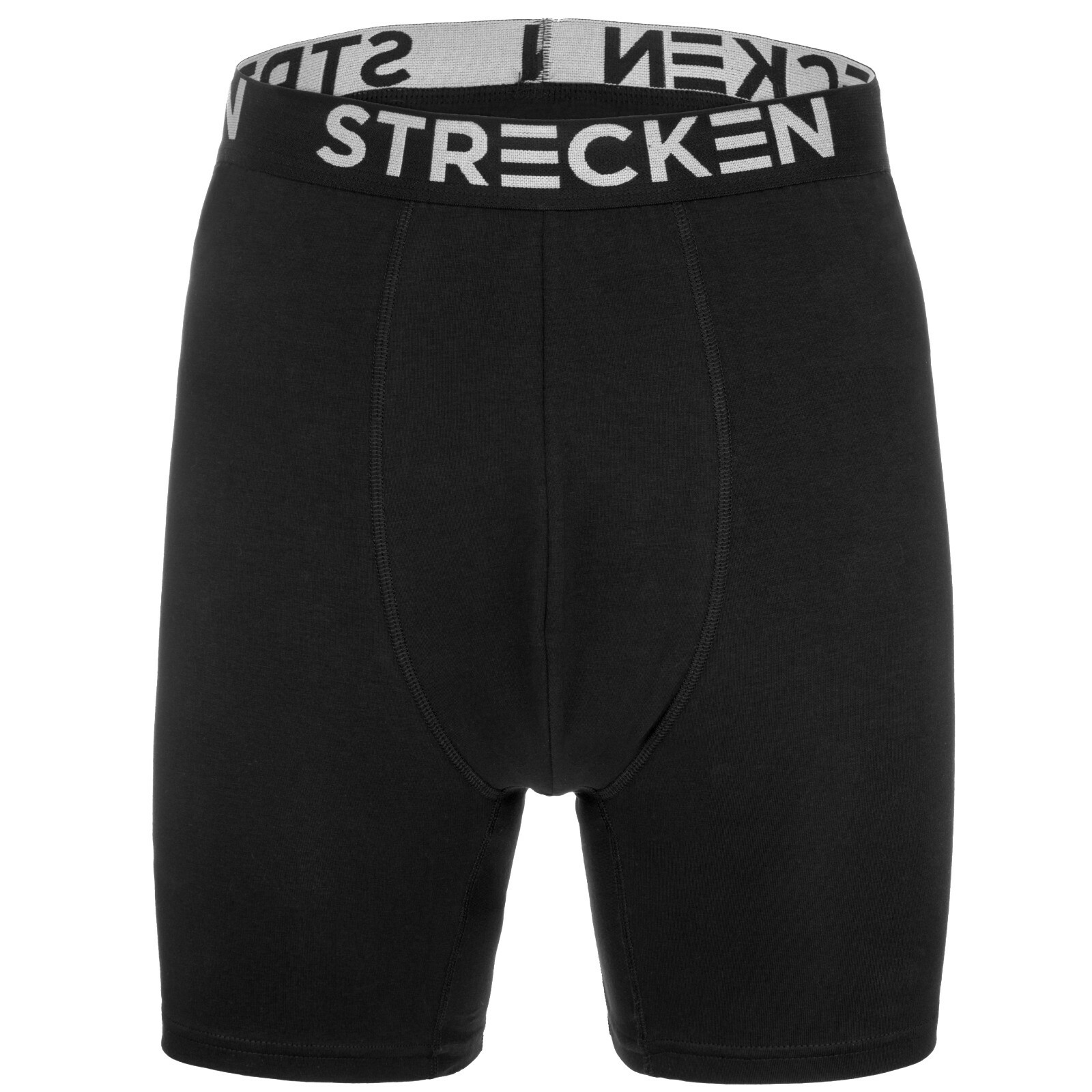STRECKEN Men Boxer Briefs Cotton 6 Pairs Black BIG & TALL 2XL 3Xl 4Xl 5xl