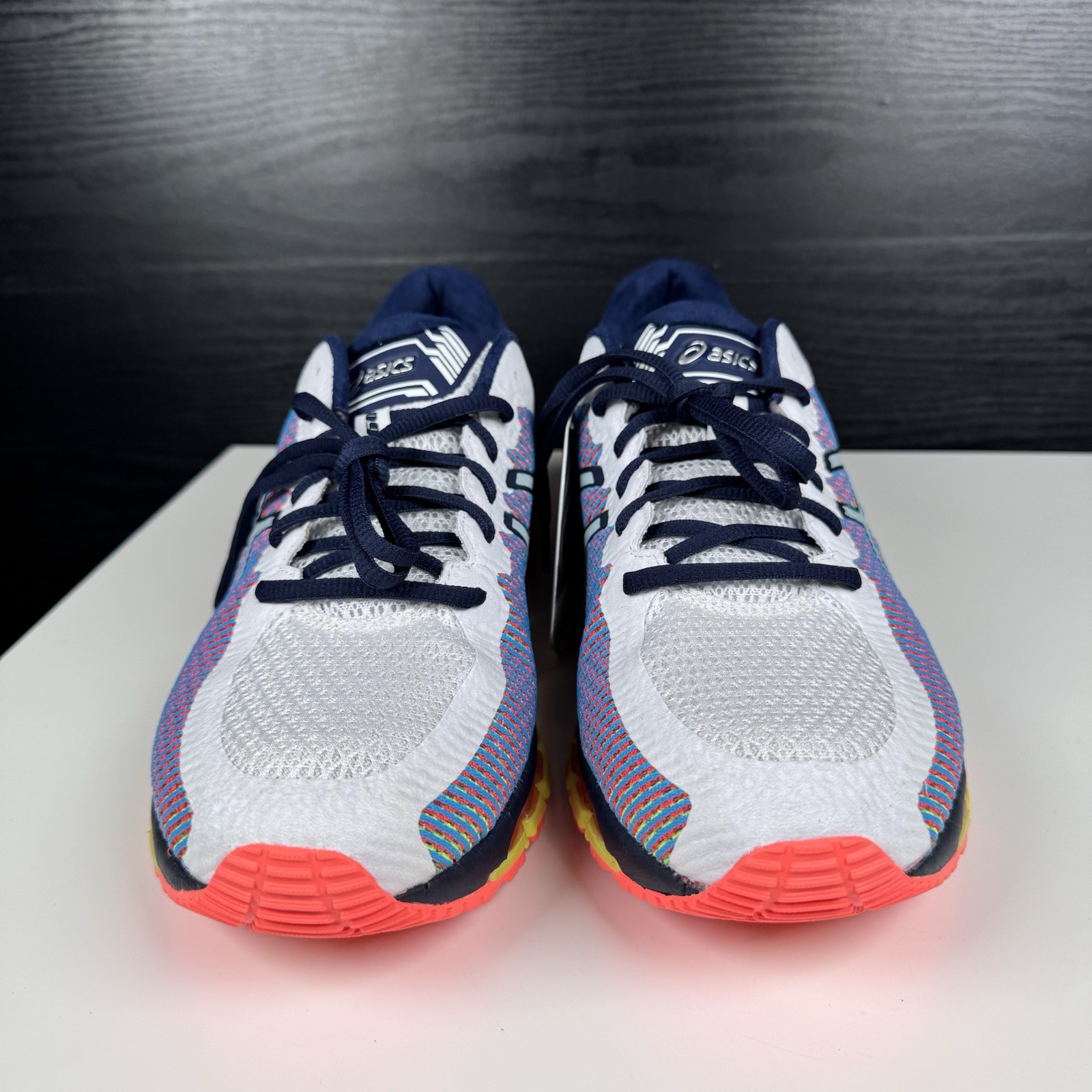 NEW Asics Gel-Quantum 360 White Navy Blue Yellow – T6G1N – Men’s 11 – Read