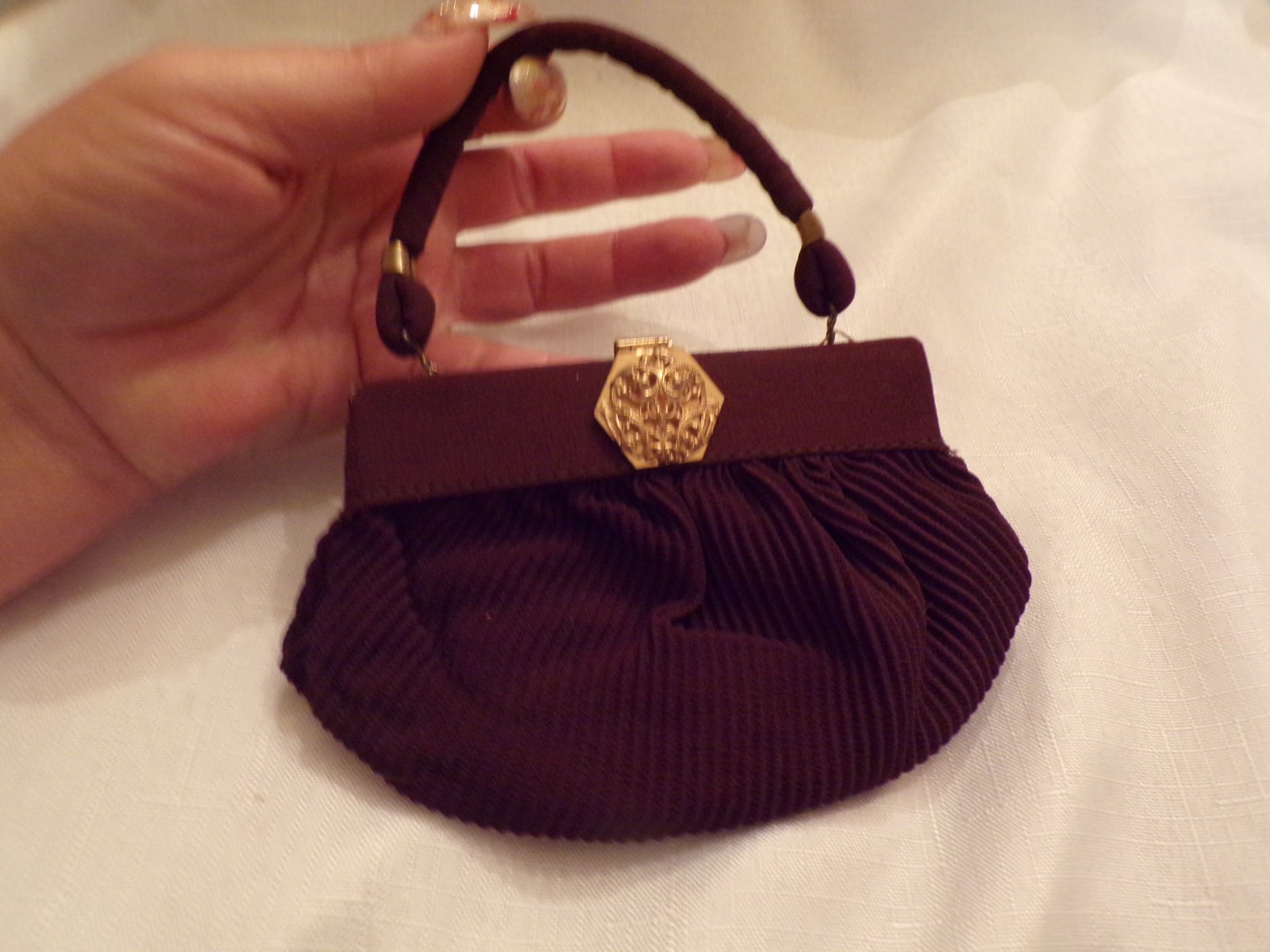Antique Brown Small Handbag JEMCO 1925