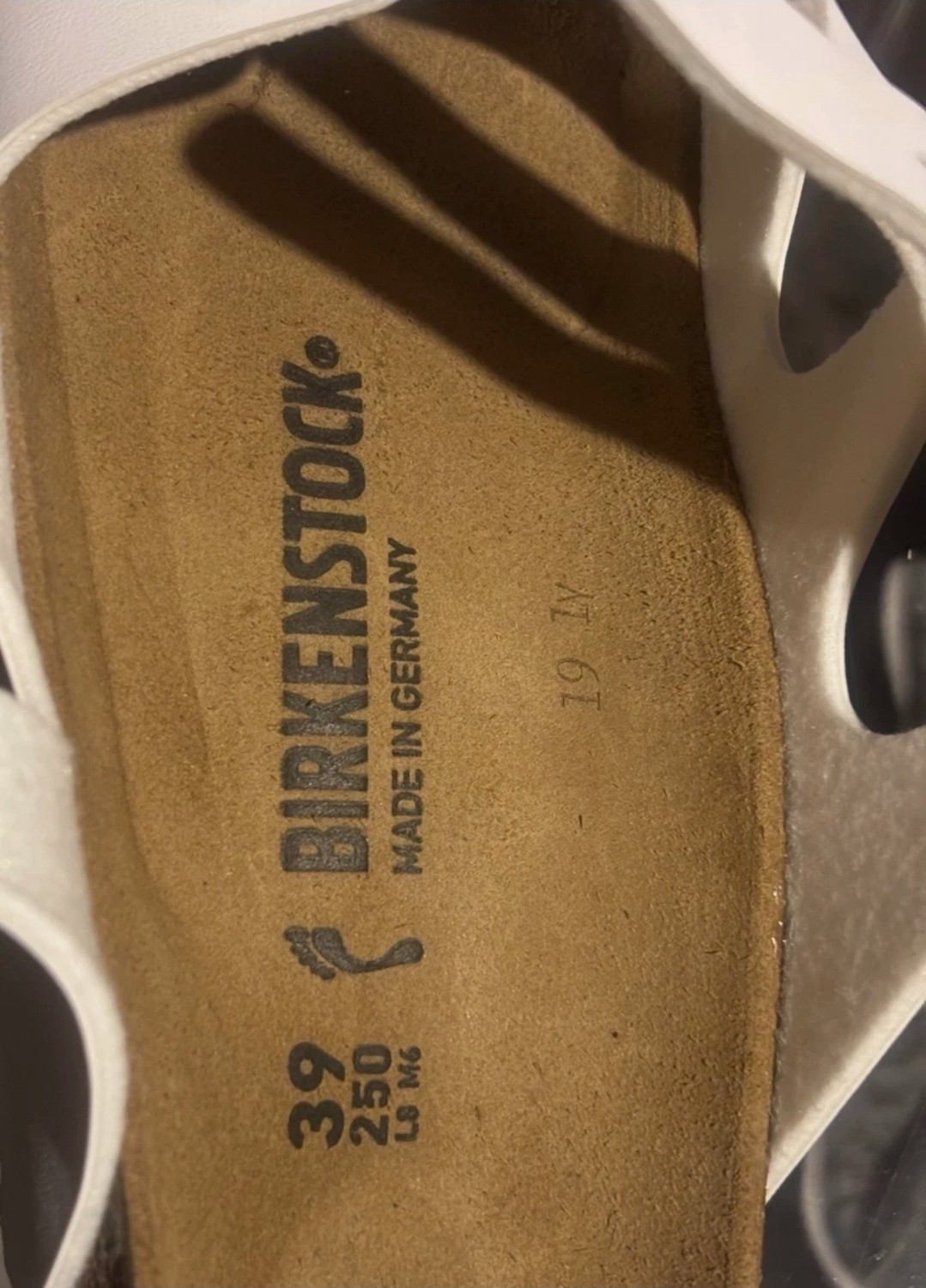 Birkenstock White Florida 3-Strap Buckle Slide Sandals Narrow Fit EU 39 US 8-8.5