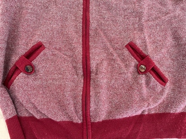 Canali Men 100shmere Burgundy Cardigan Sweater Size IT 52 Large Made in Italy