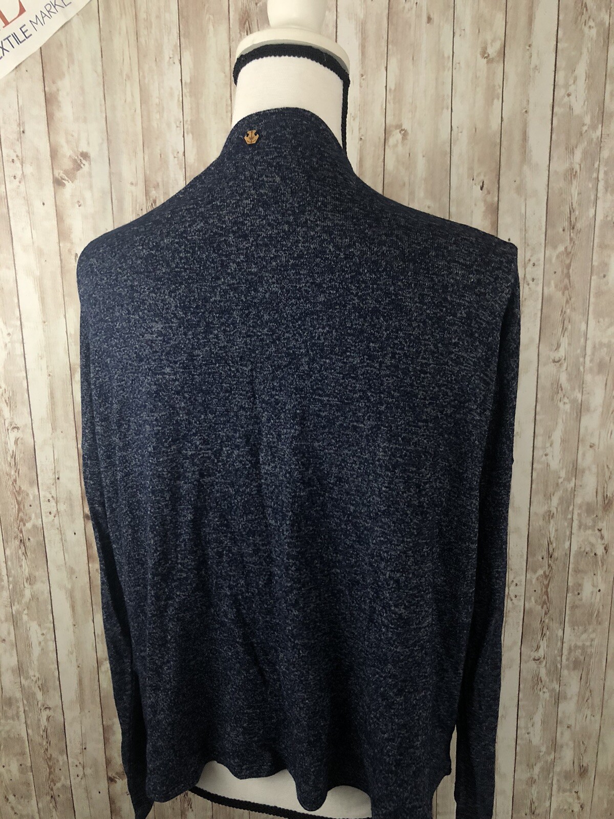 Bonobo Cardigan Womens Extra Large Sweater Open Front Blue Pullover N125