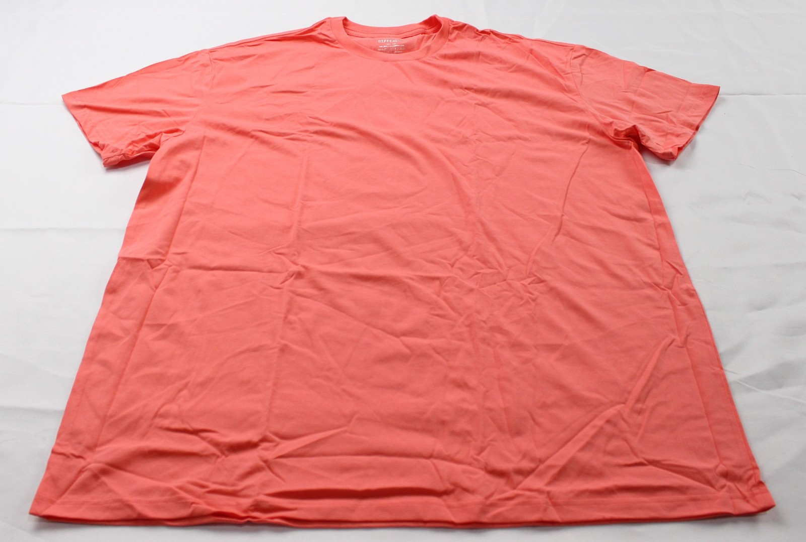 Built Different Men’s Tall Short Sleeve Crew Neck Tee AP2 Orange Pink Size: 3XL