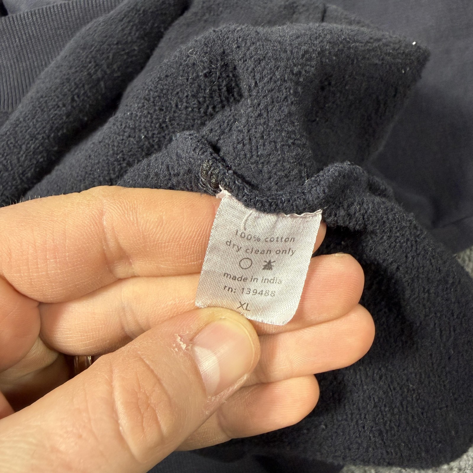 Mnml Hoodie Mens XL Gray Pullover Fleece Sweatshirt Kangaroo Pocket Relaxed Fit