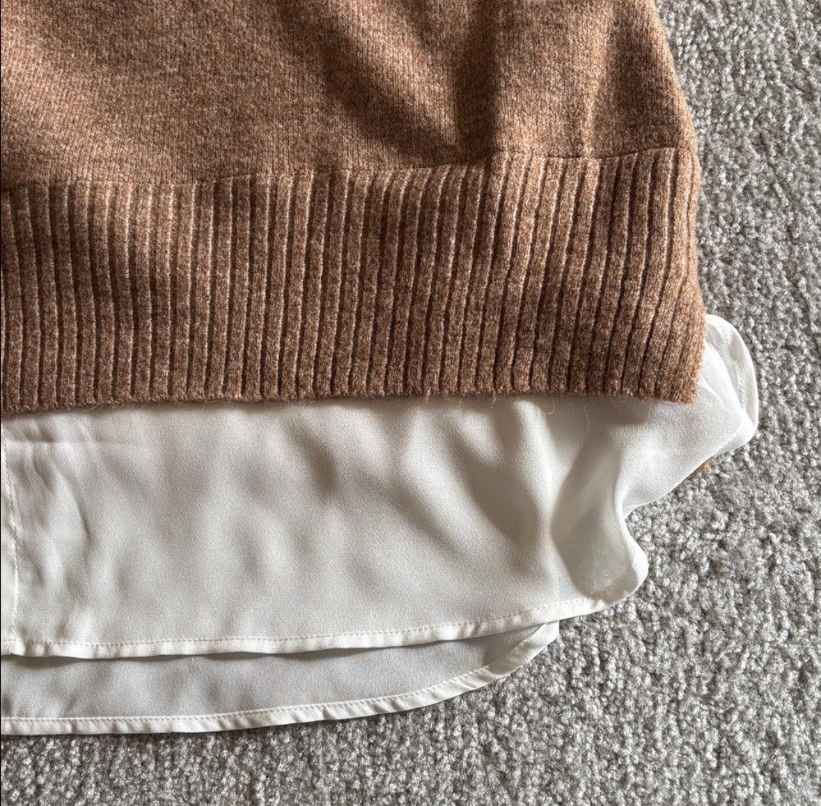 Karen Kane Layered Crew Neck Sweater – Women’s Plus 2X