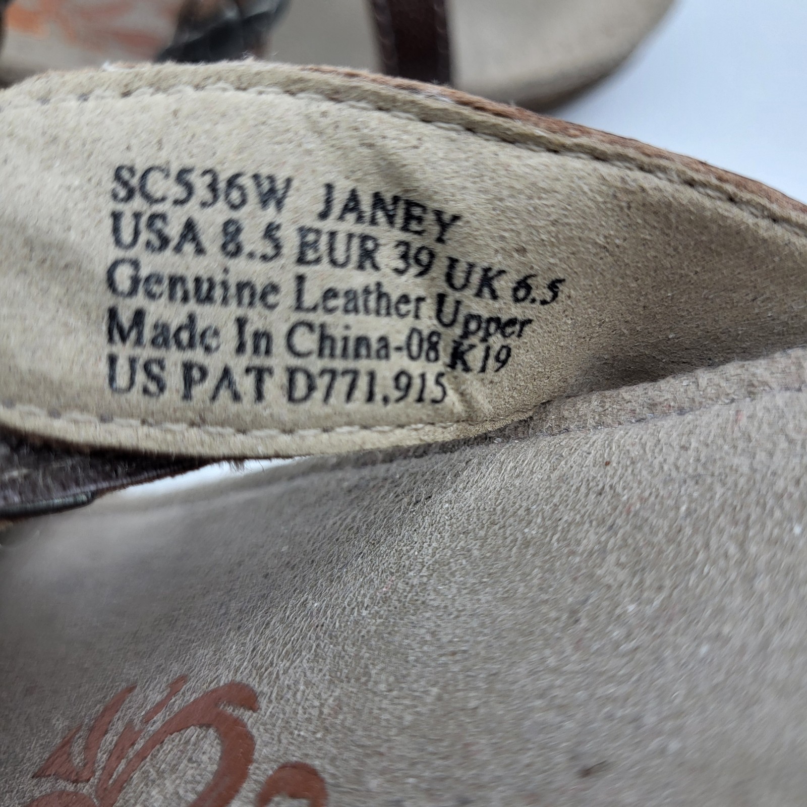Aetrex Women’s Janey Sport Slide Walking Comfort Sandals Brown Leather Sz 8.5
