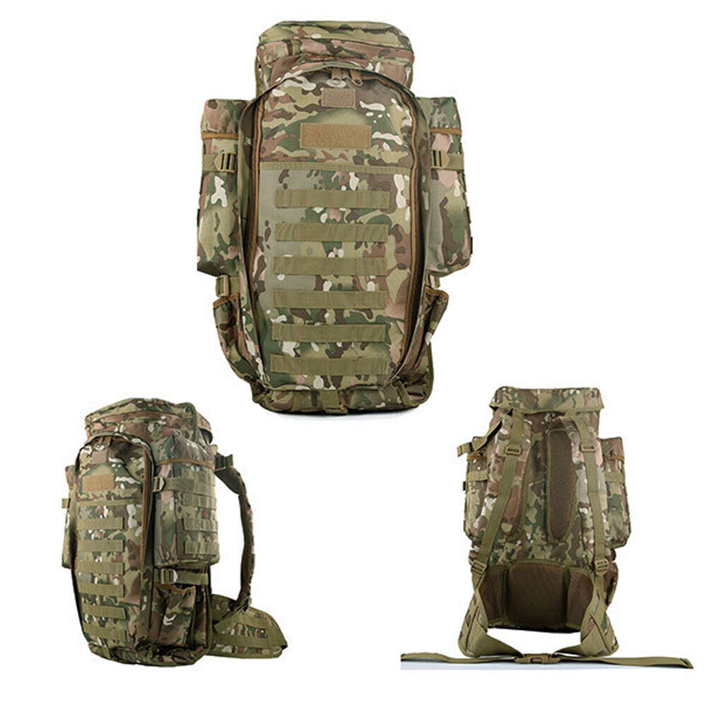 75L Large Camping Backpacks Tactical Rifle Bag Army Molle Bag Daypacks Rucksack