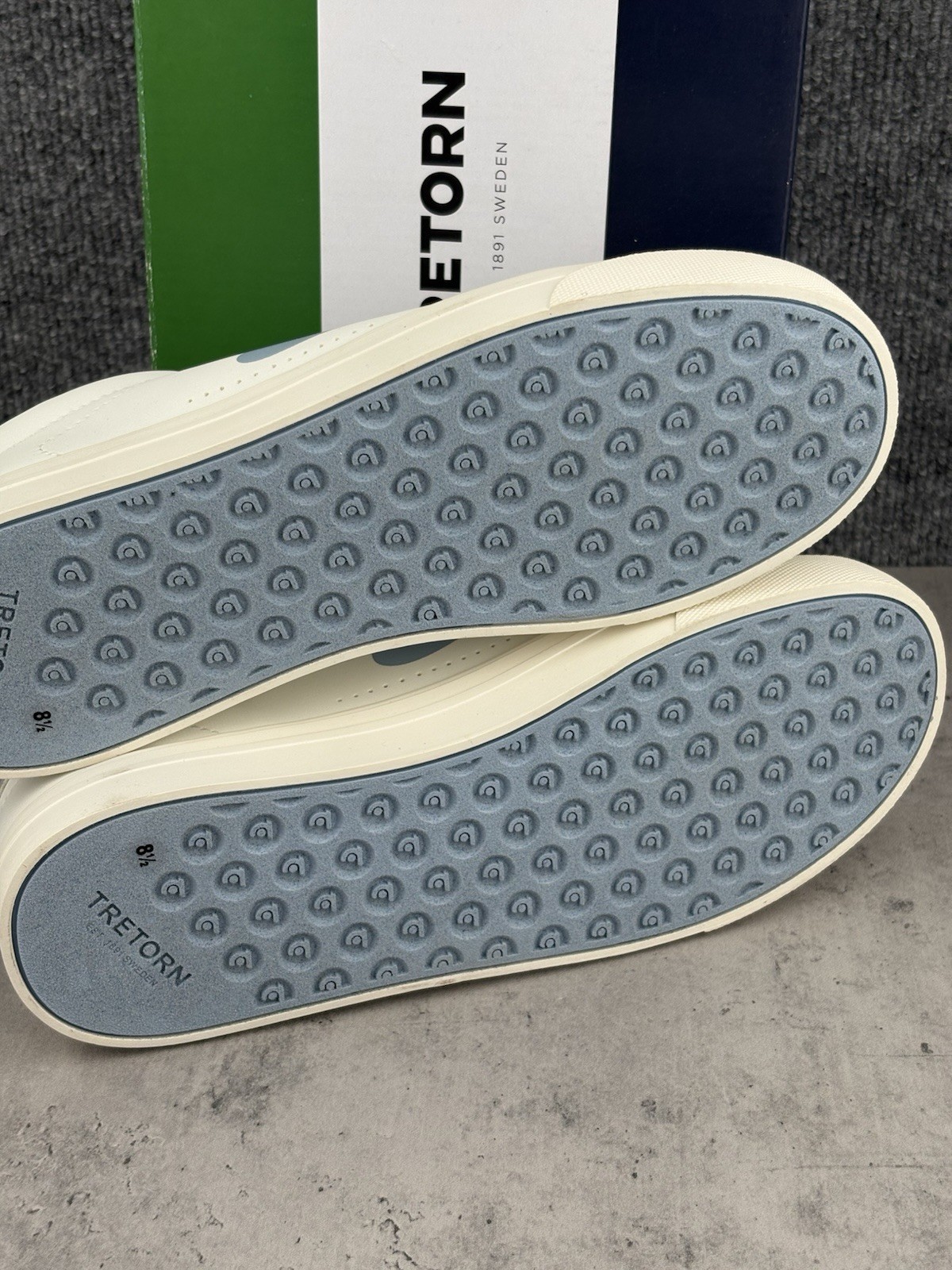 Tretorn “Serve” Women’s White/Blue, Size 8.5, Memory Foam Footbed Sneaker NEW!!