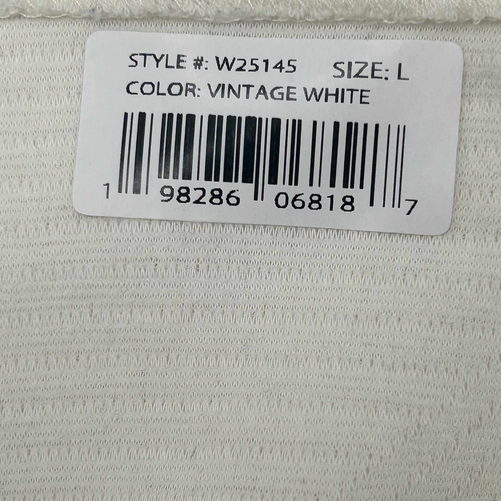 MV Sport NEW Colgate University Quilted Quarter Zip Pullover Cream W25145 L