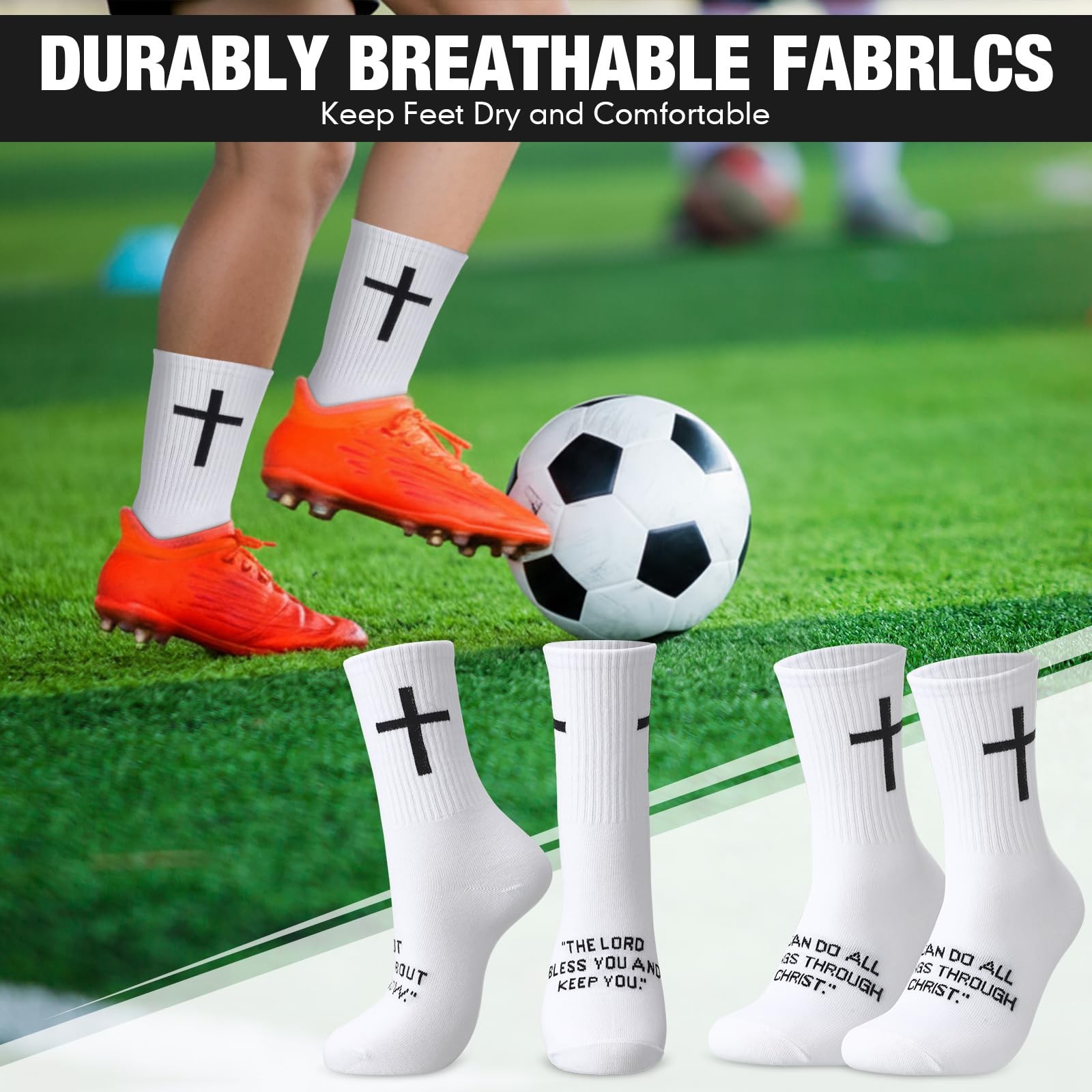 Christian Socks Cross Prayer For Men Birthday Gift Dad Husband Grandpa