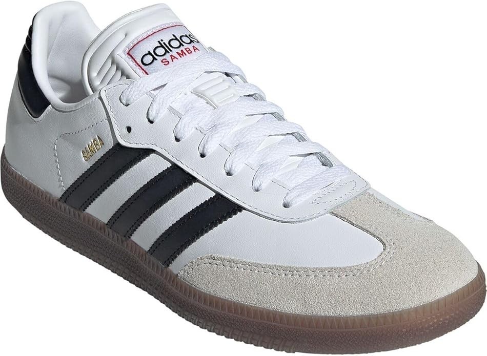 adidas Unisex Samba Indoor Sneaker, White/Black/Vivid Red, 11 US Men – NEW