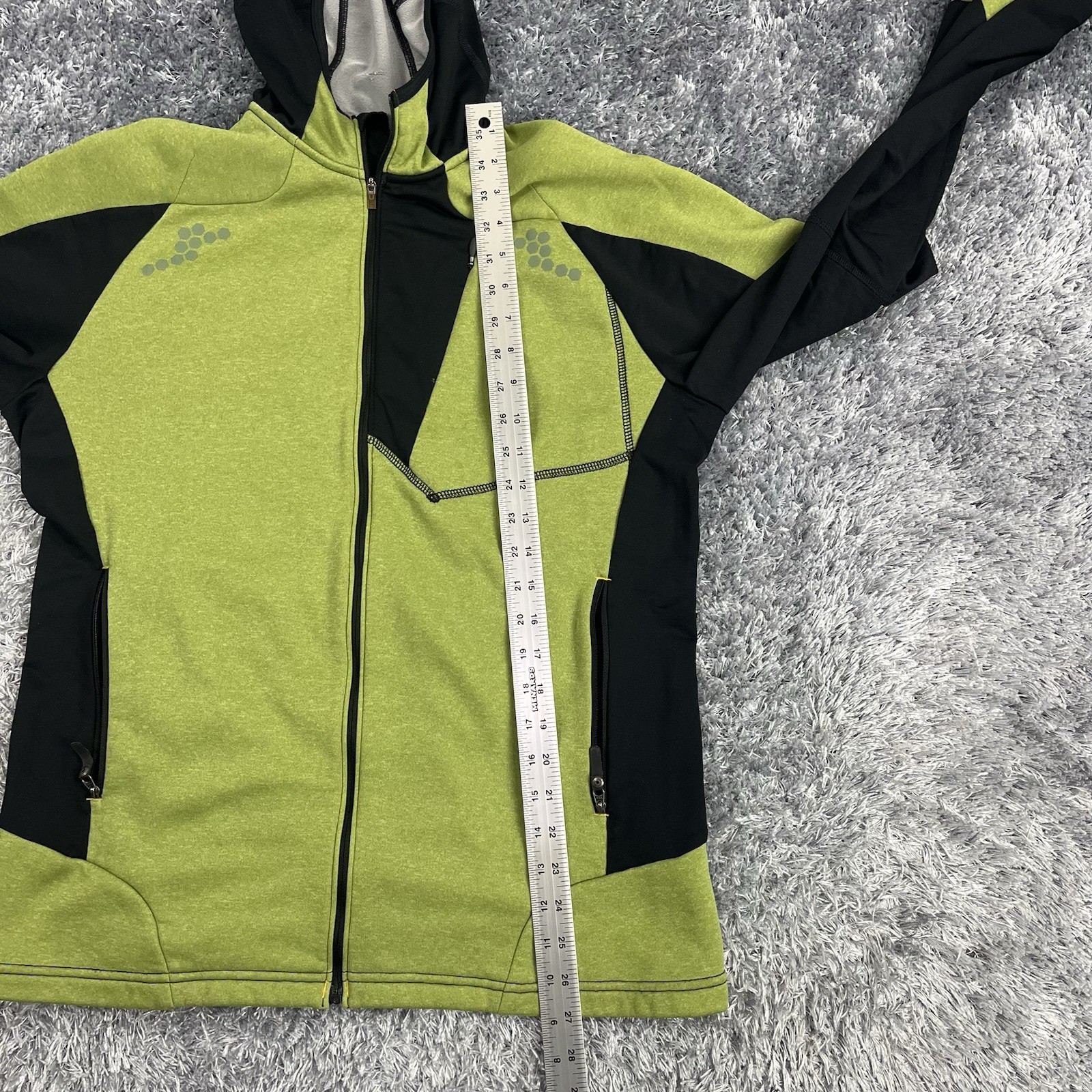 Mountain Hardwear Jacket Adult Large Green Full Zip Hoodie Outdoor Hiking Mens