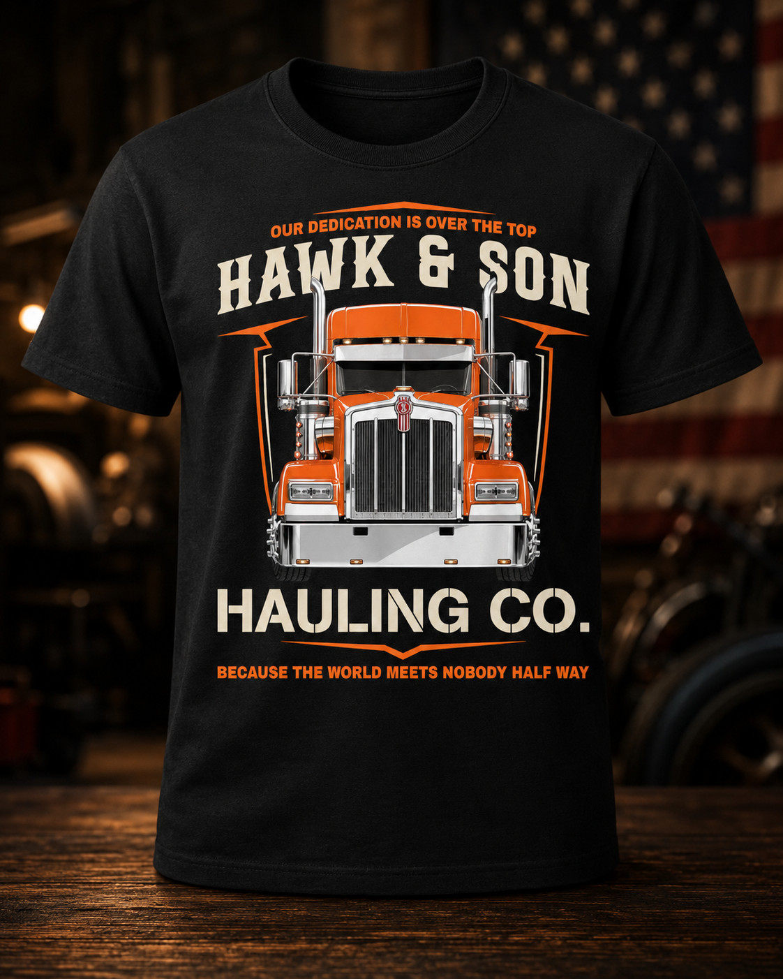 Hawk and Son Hauling Company Big Rig Pride T-Shirt