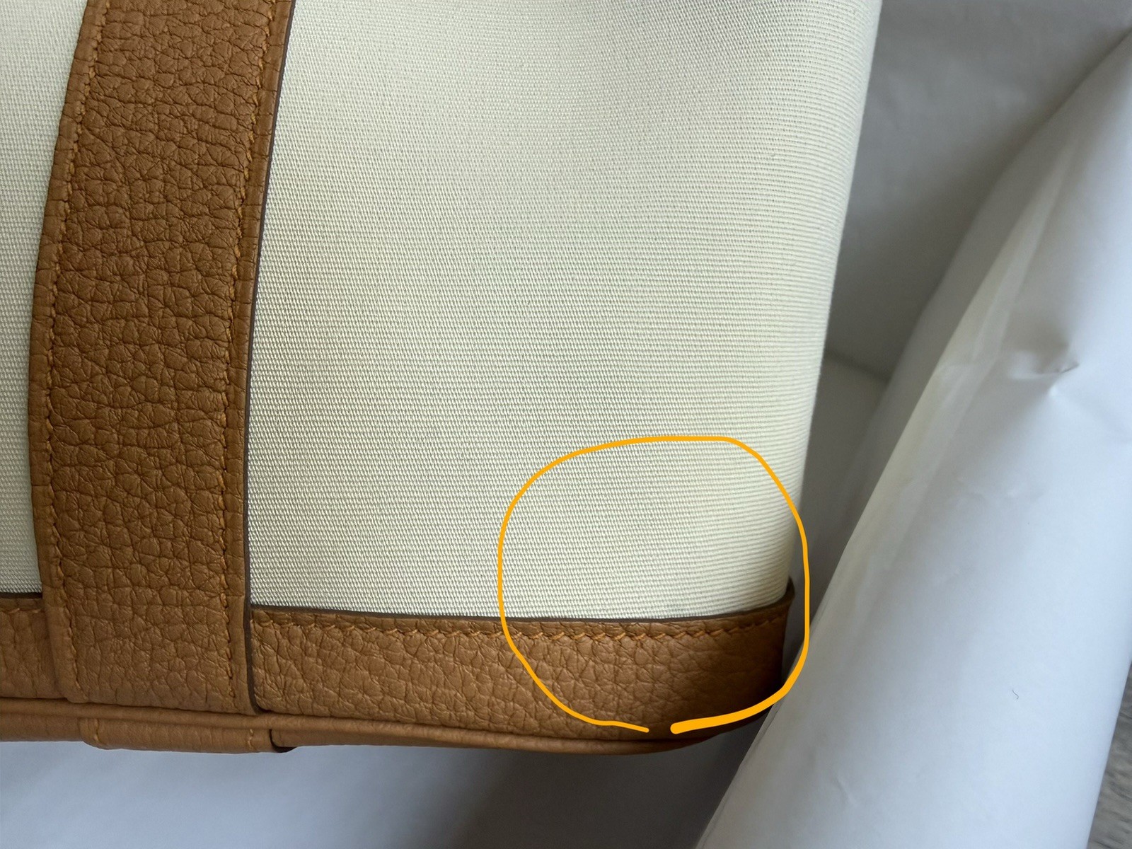 New Hermes Garden Party 30 Vanilla Vanille Naturel Sable Canvas Leather Tote Bag