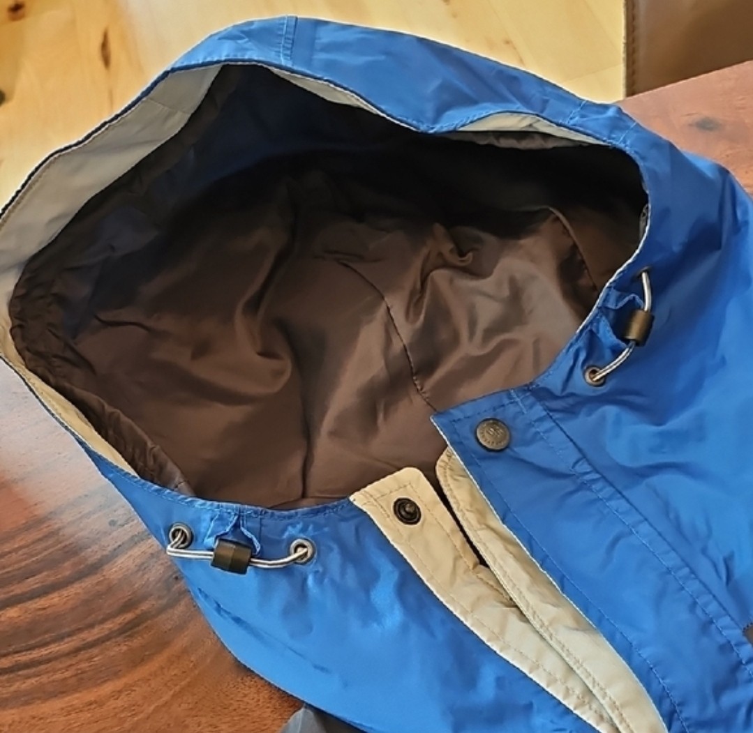 Columbia Omni-Tech Men’s Tall LT Hooded Waterproof Breathable Jacket Blue/Gray