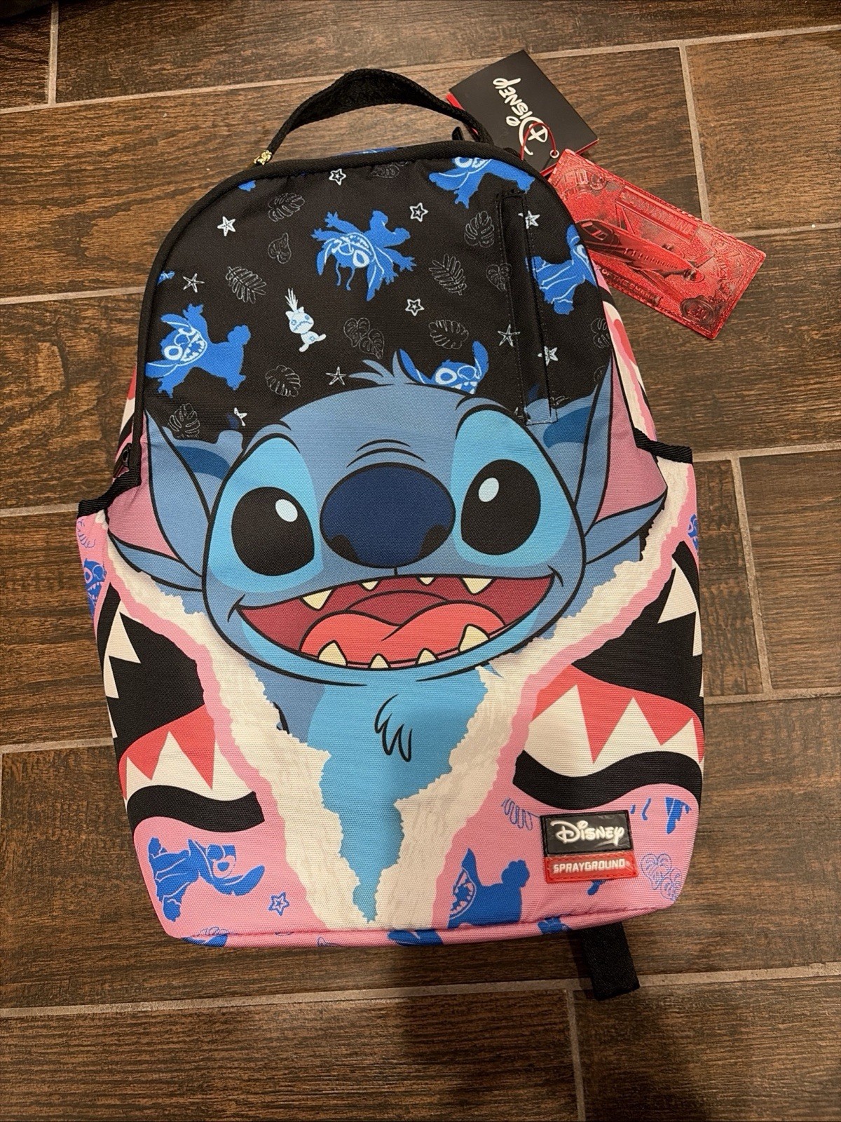 Sprayground Lilo And Stitch Rip Shark Backpack New With Tags School B9167