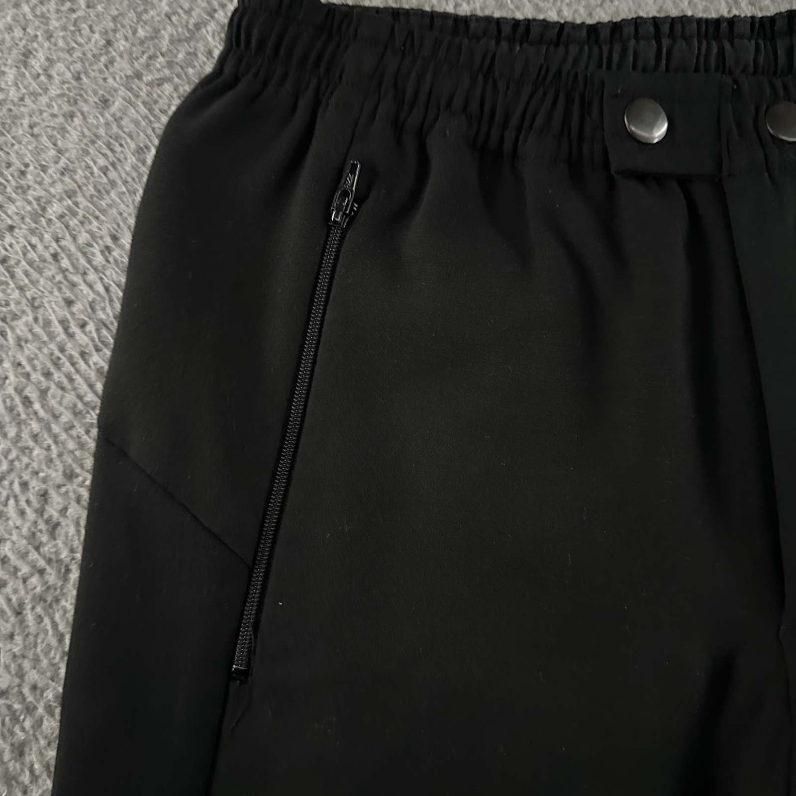 Paskho Womens Pants Black Size XS Mid Rise Tapered Made In USA