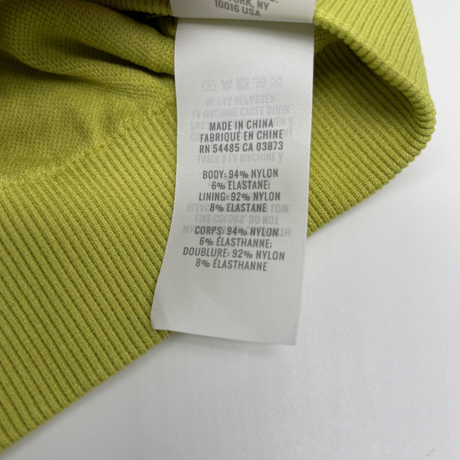 Aerie Womens Ribbed Seamless Deep V Neck Ring Plunge Light Bralette Lime Green L