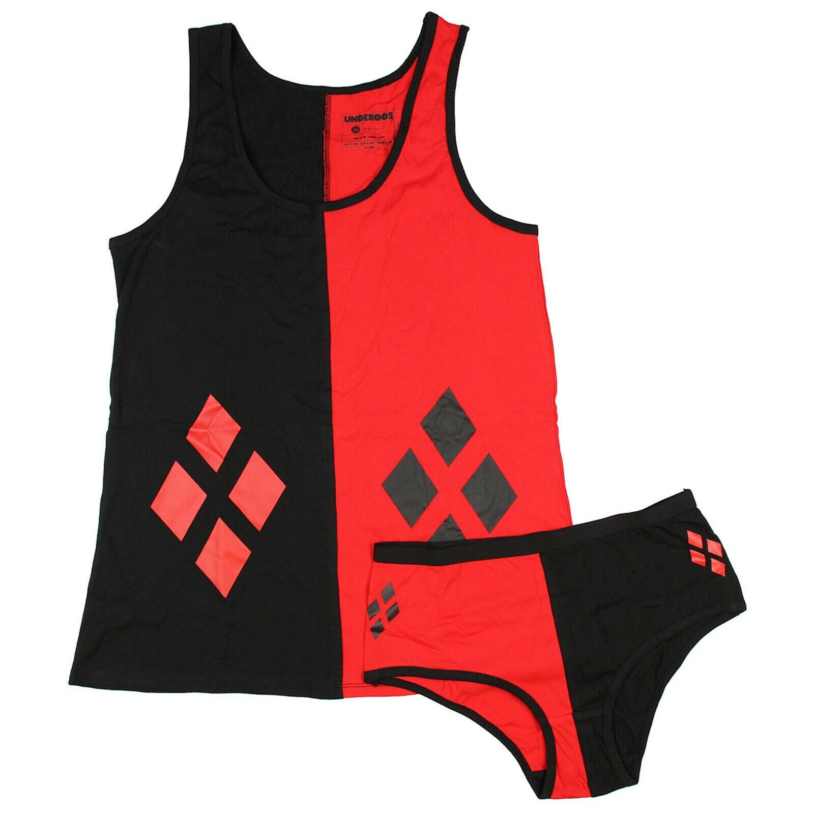 DC Comics Underoos Harley Quinn Juniors Tank Top & Panty Underwear Set NIB 2XL