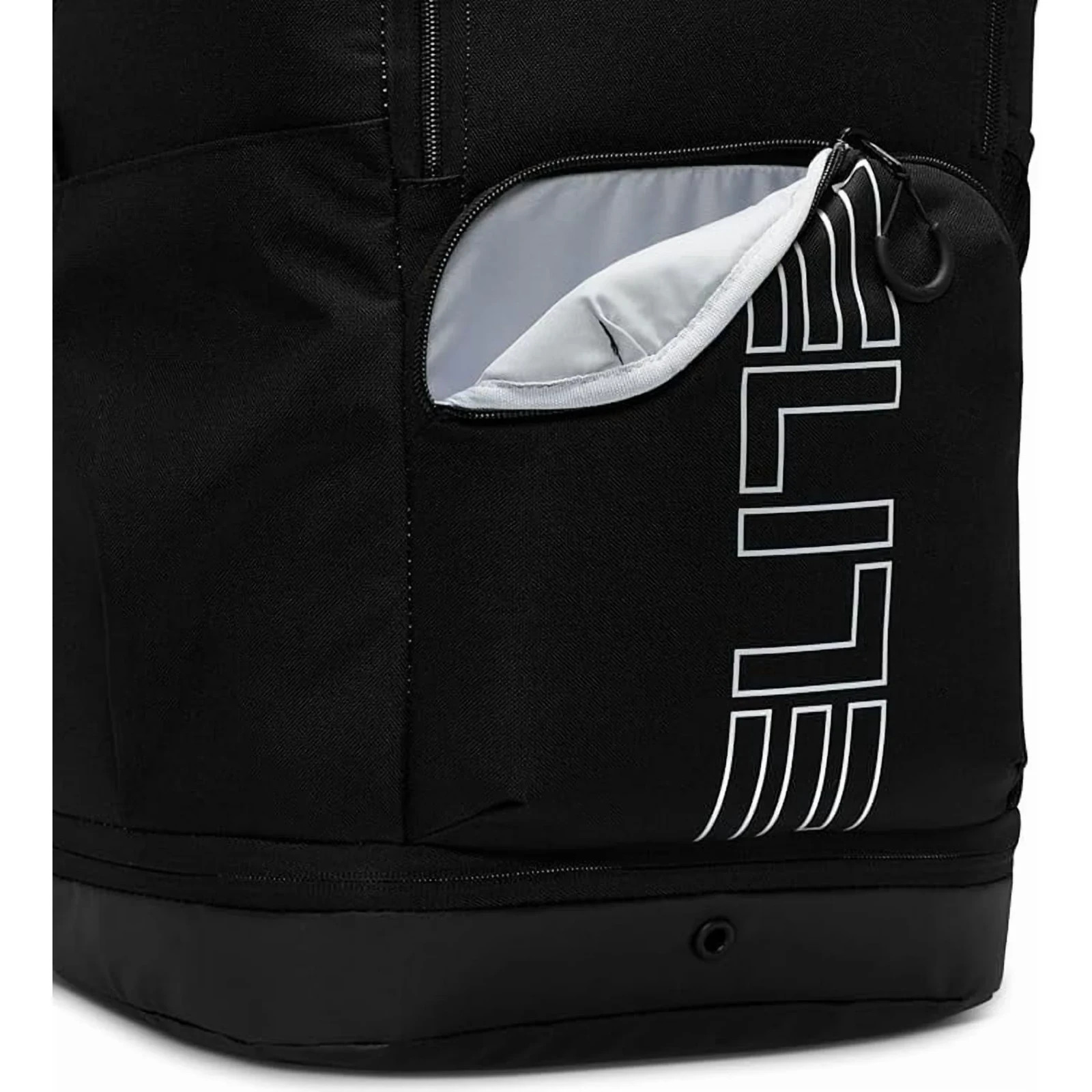 Nike Varsity Elite Backpacks Bubble Strap (32L) Black/Black/Metallic Silver New