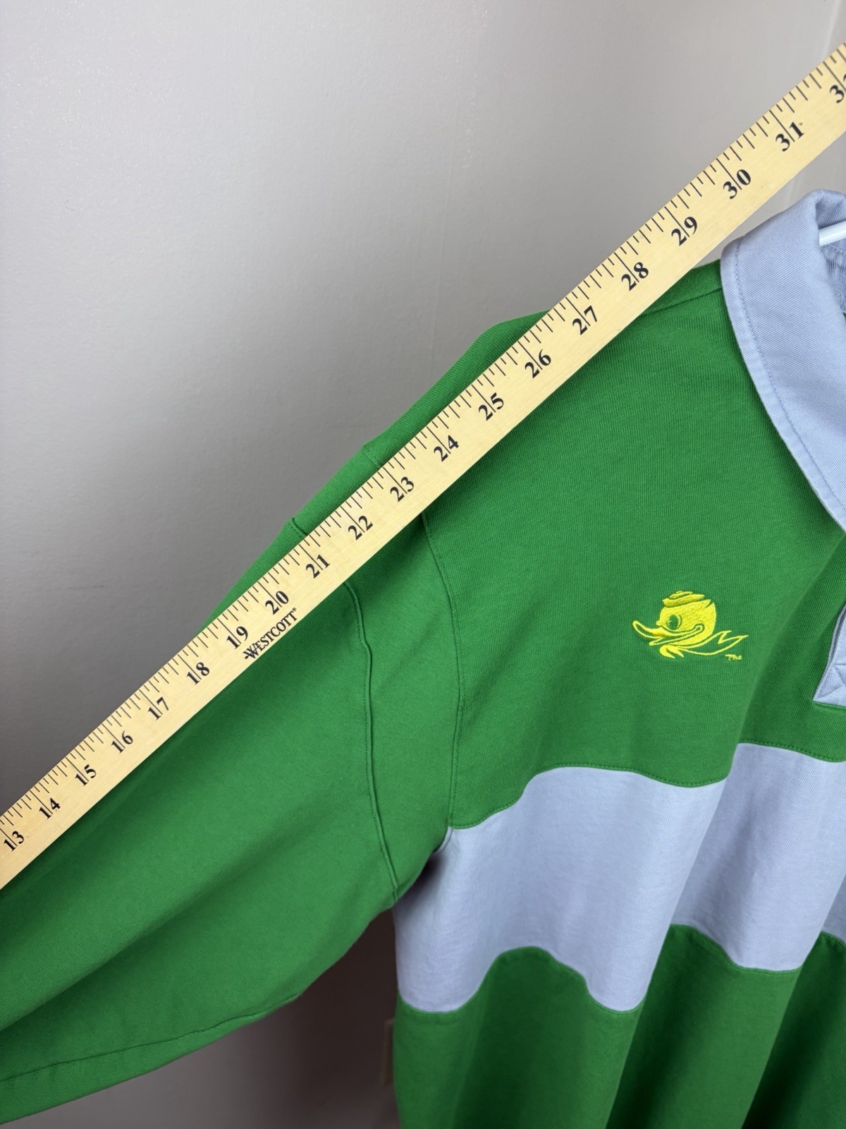 Nike Campus Collection Oregon Ducks Striped Piqué Polo Shirt Men’s XL LS Logo