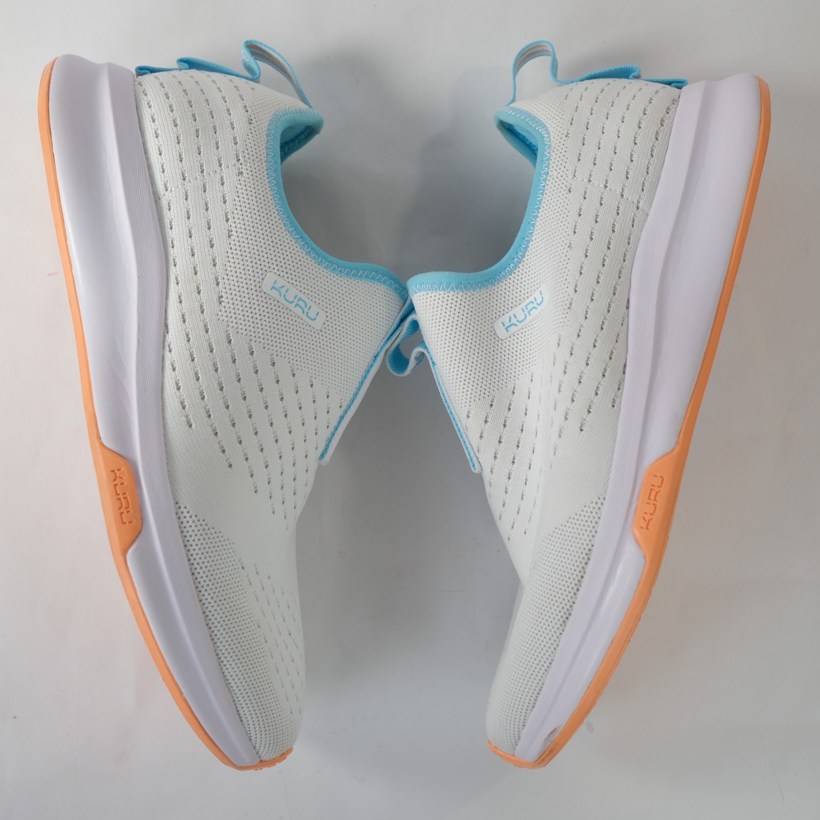 Kuru ATOM Slip-On Bright White-Topaz Blue Women’s Size 10.5 *EXCELL COND!