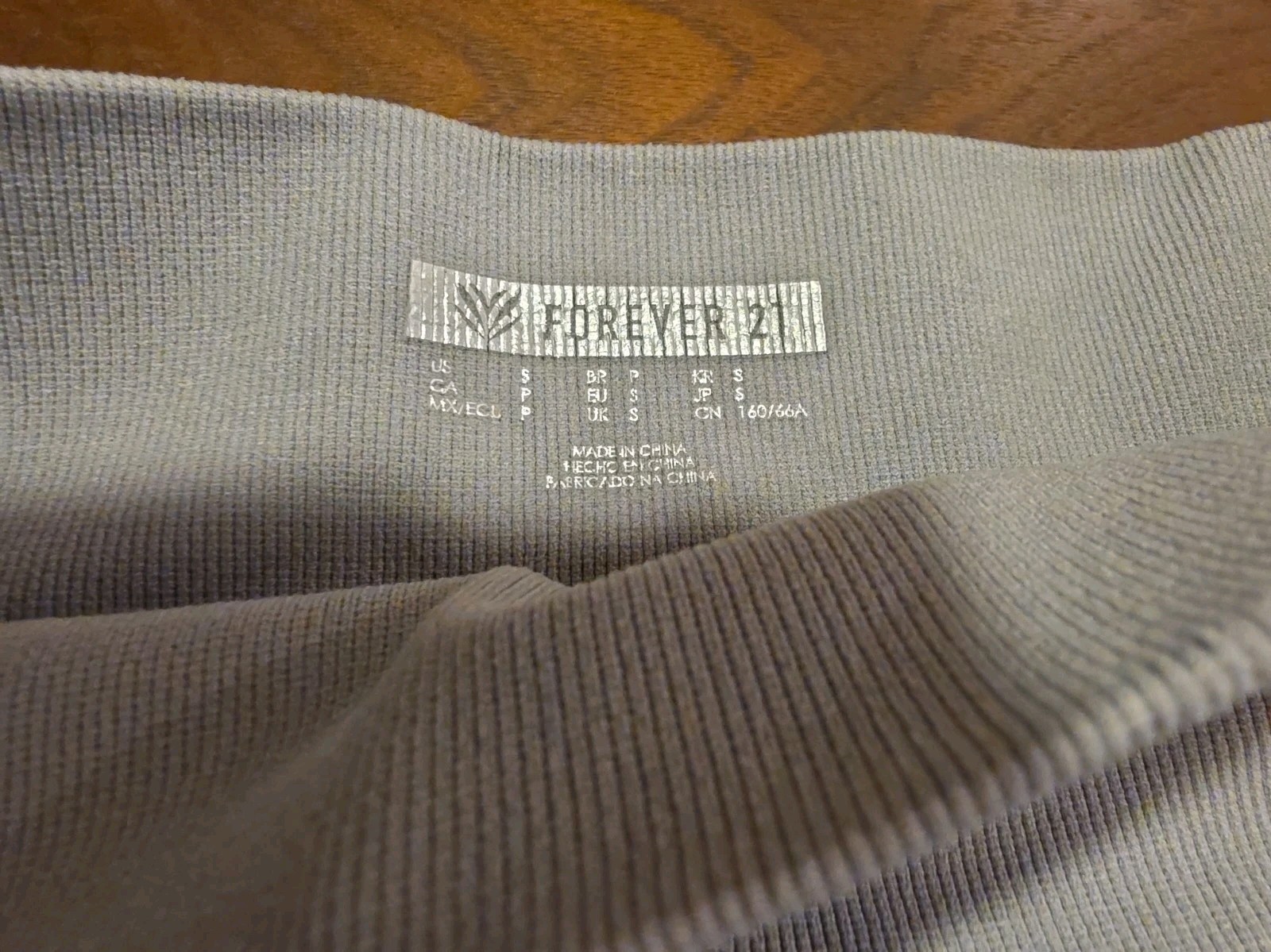 Forever 21 Leggings Women S Gray Snakeskin Print High Rise Athleisure Stretch