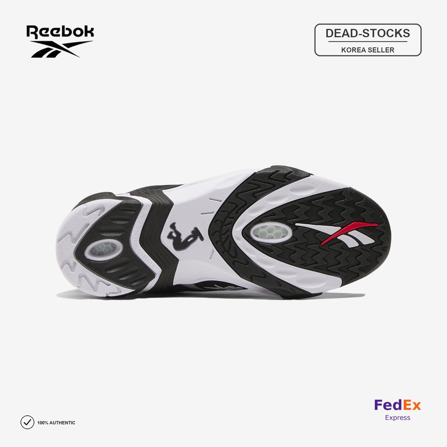 [Reebok] Men OG White Black 100244789 Expeditedship