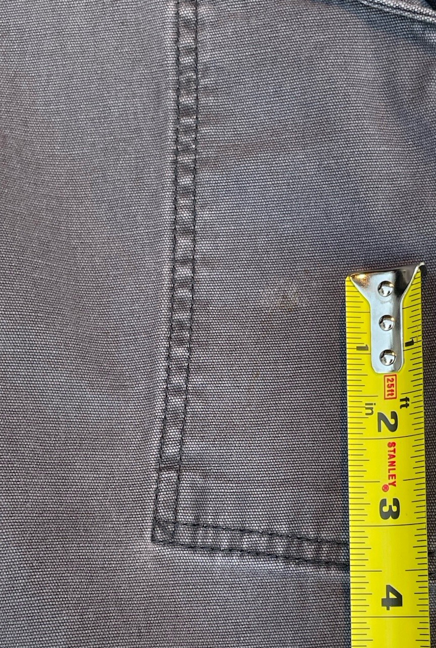 Carhartt Work Pant Mens 38×36 (34) Gray Rugged Flex Relaxed Fit Canvas Utility
