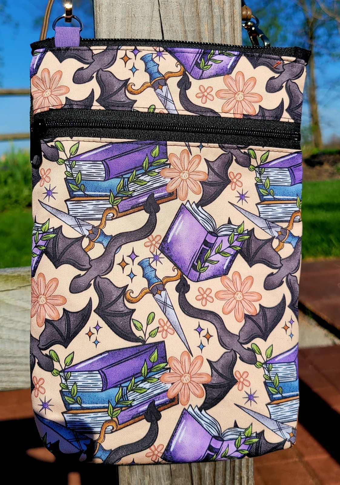 Fourth Wing Inspired Handmade Purse Crossbody Bag
