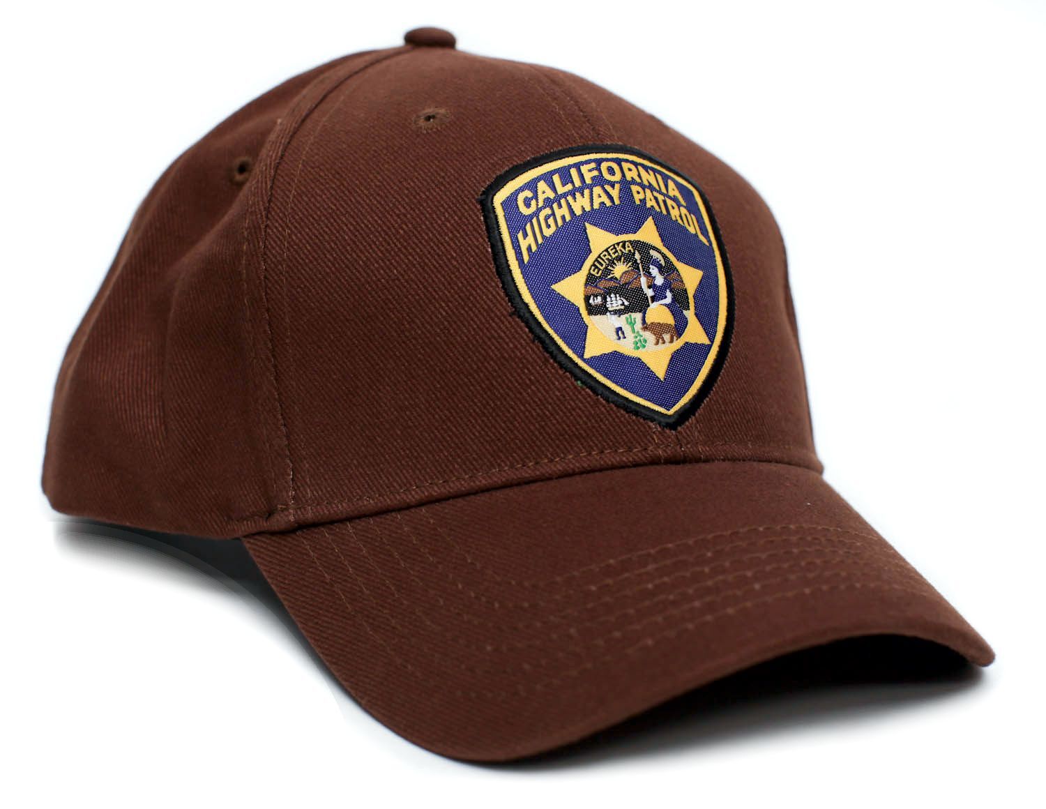 California Highway Patrol Eureka Badge CHP Hat Applique Adult Multi Colors Cap