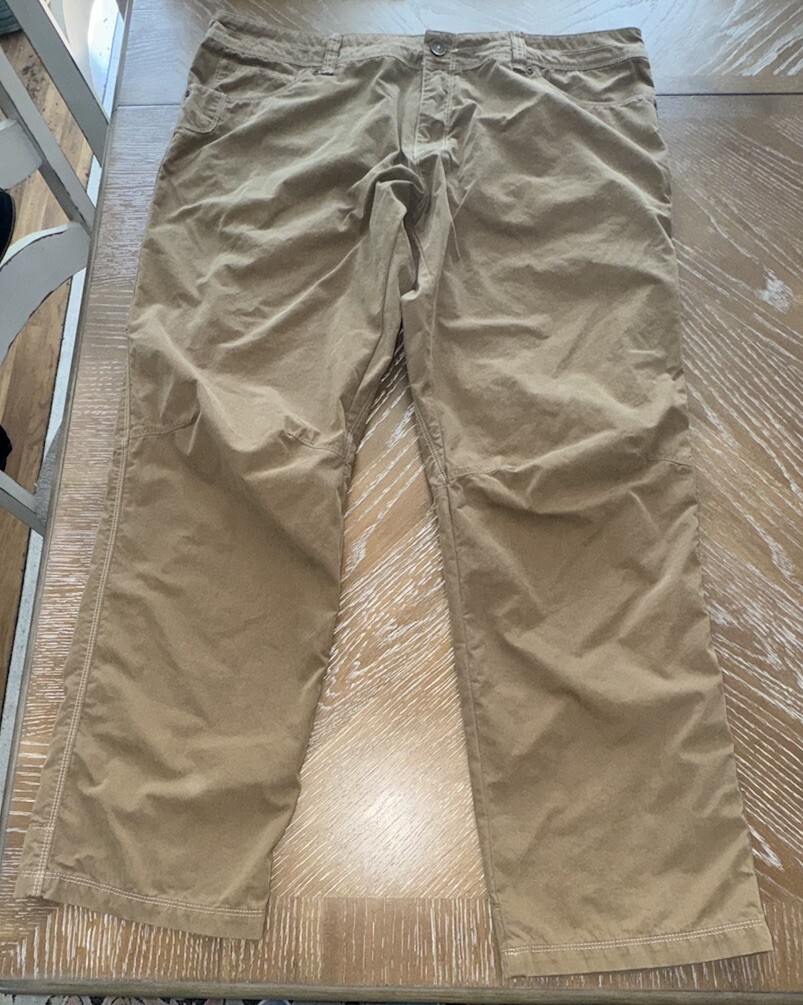 Cabelas 40×32 BROWN 6 Pocket Hiker Cargo Pants Mens Cotton/Nylon/Poly EXCELLENT
