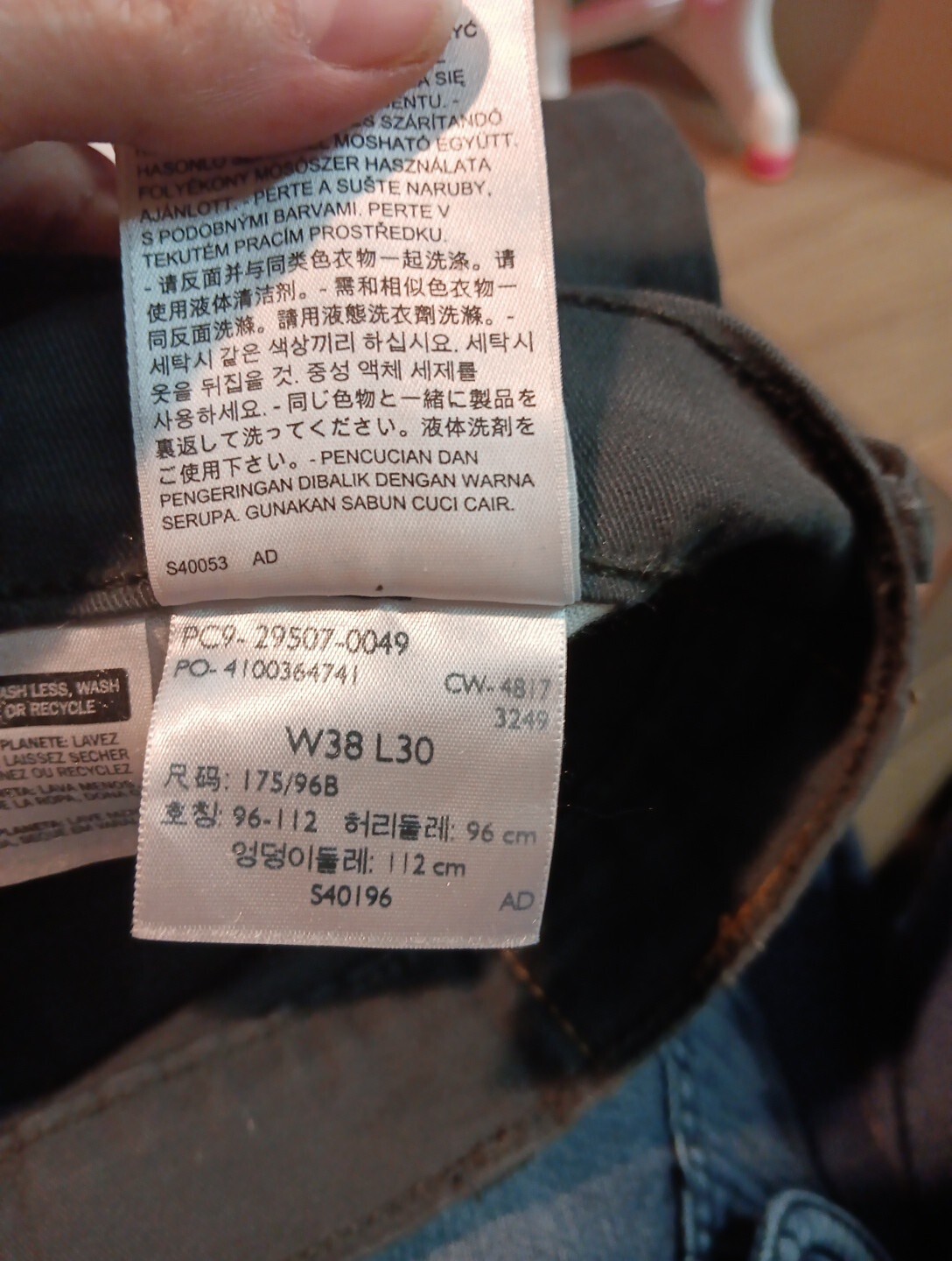 Levi’s Men’s 502 Series Dark Grey Jeans Size 38×30 (B7)