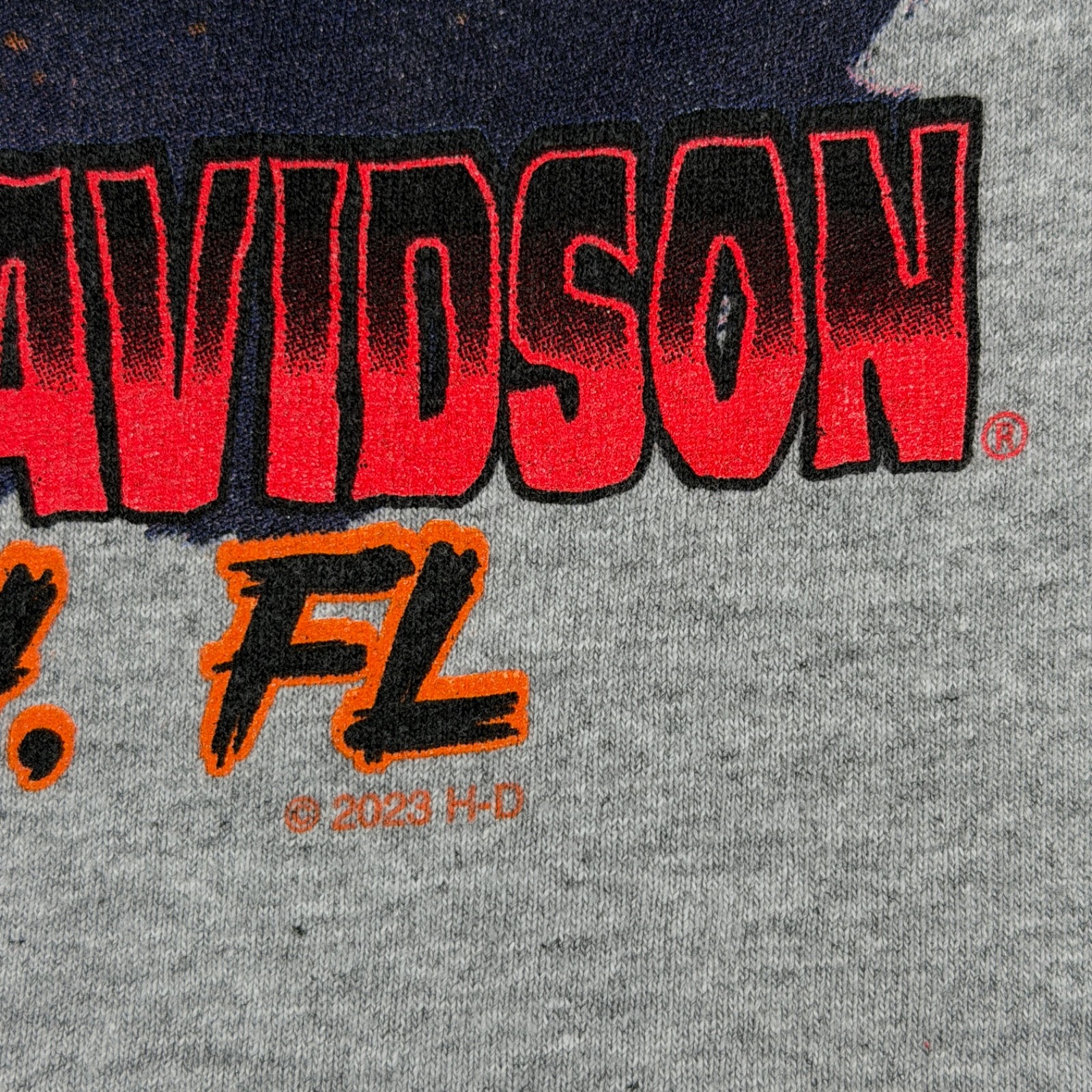 Harley Davidson Shirt Mens Medium Biketoctober Fest Reaper Daytona Beach 2023 HD