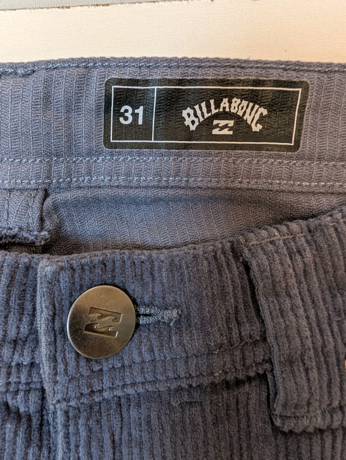 Billabong Corduroy Navy Pants 31