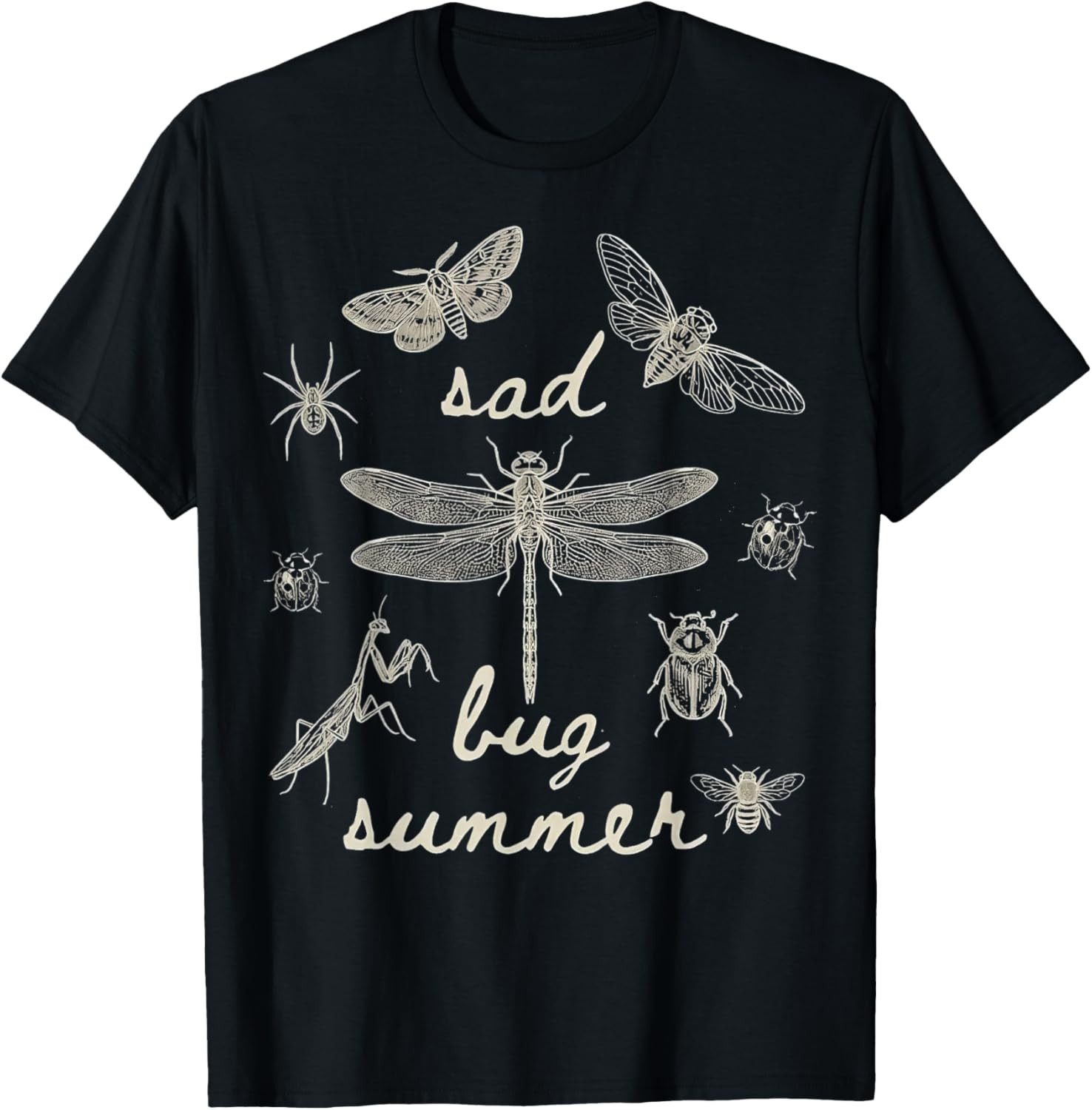 Sad Bug Summer Insects Lover Kids Adults T-Shirt