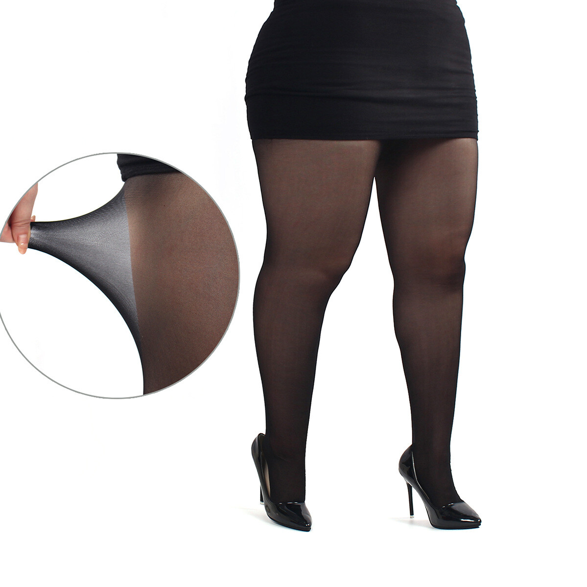 Ultra Plus Size Nylon Shaping Pantyhose Stocking Tights for Women Up To 360lbs