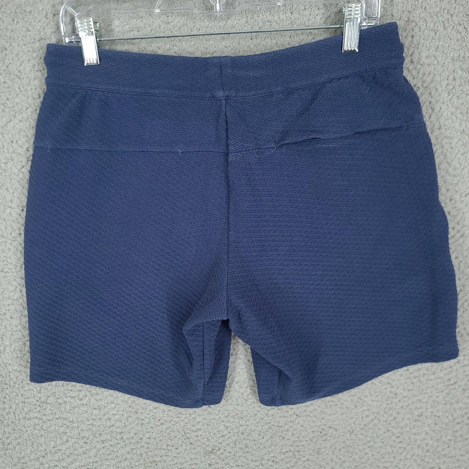 UNRL Shorts Mens Medium Textured Elevation Harbor Blue Athletic Athleisure Zip