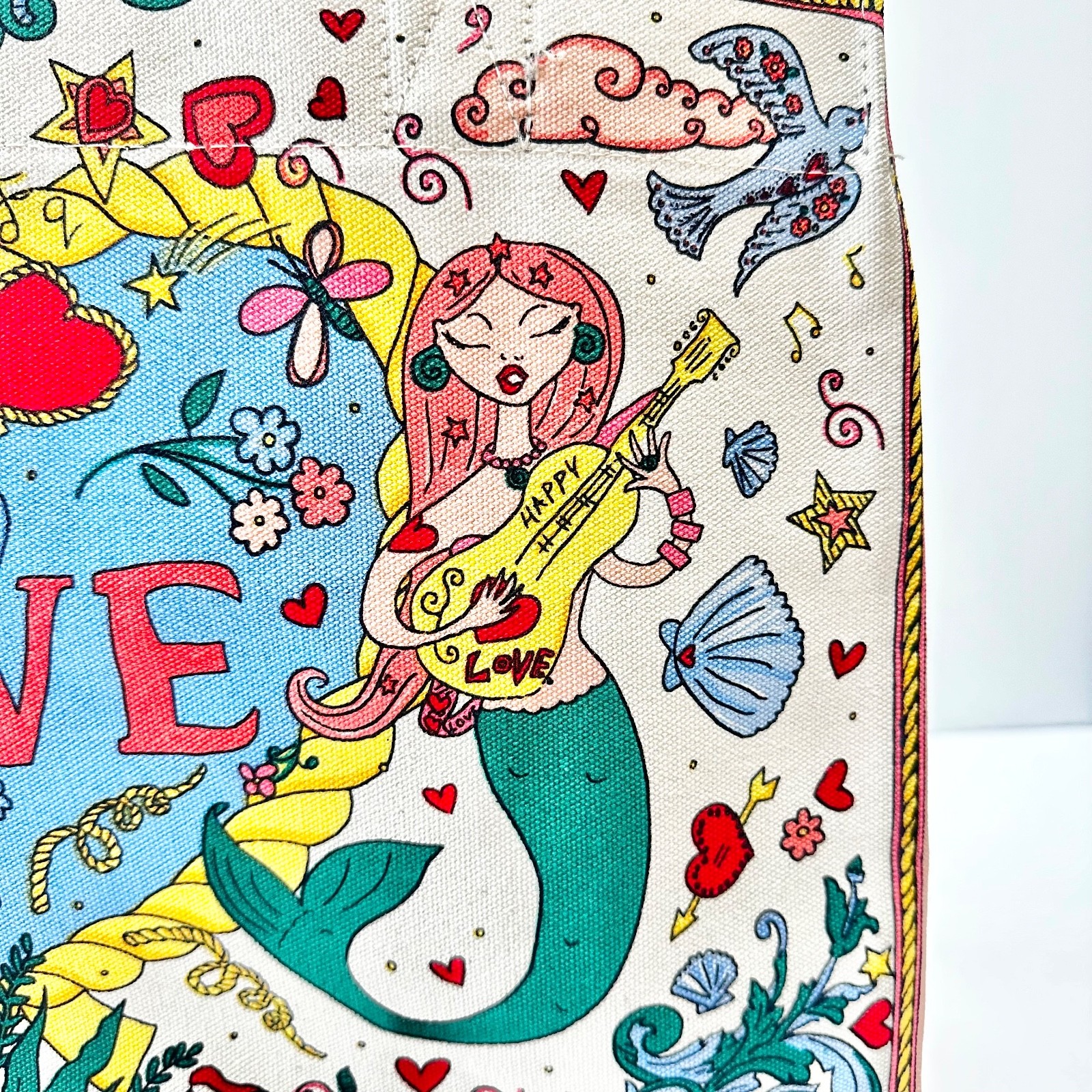 Brighton Siren’s Song Mermaid Canvas Tote Bag New With Tags