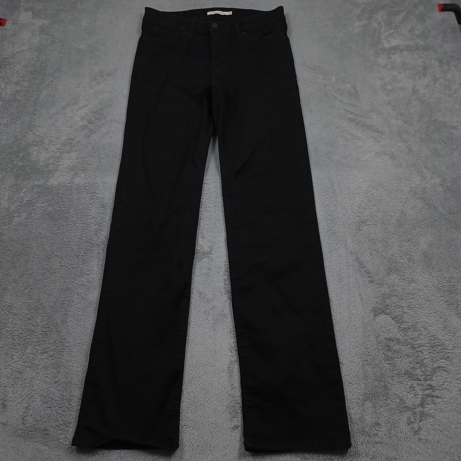Levis 314 Jeans Womens 28 Black Denim Straight Modern Casual Pockets