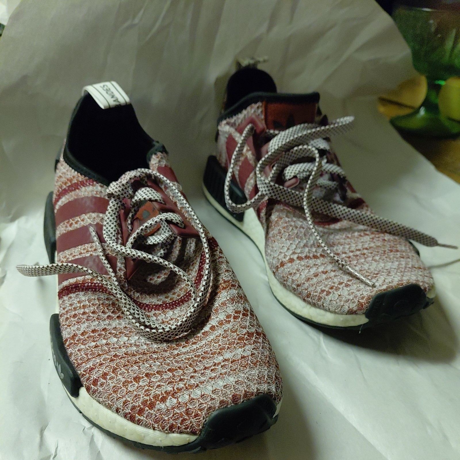 Adidas NMD_R1 Prime knit Burgundy Size 9 Mens Shoes Sneakers