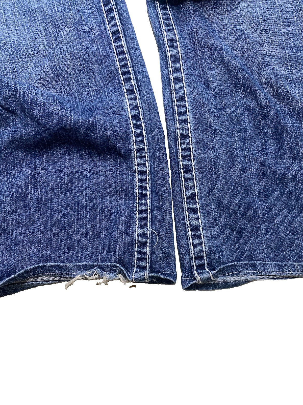 VTG True Religion Bobby Super T Jeans 38×26.5 Made in USA Thick White Stitch Y2K