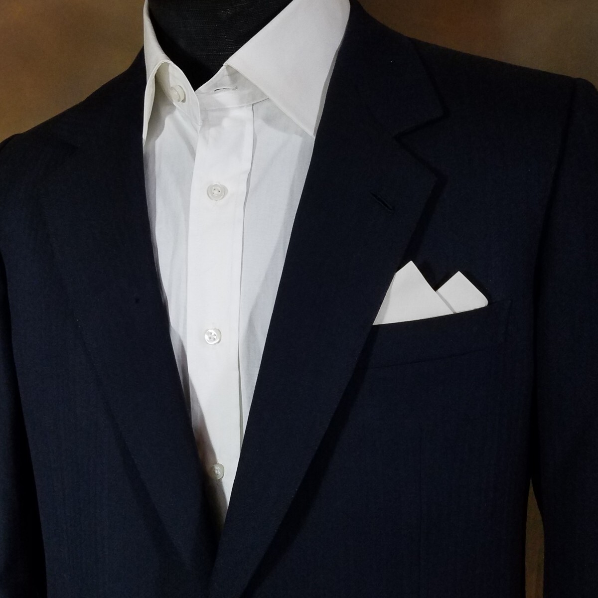 Men’s 2 Point Cotton Pre-folded Pocket Square Handkerchief Insert – White