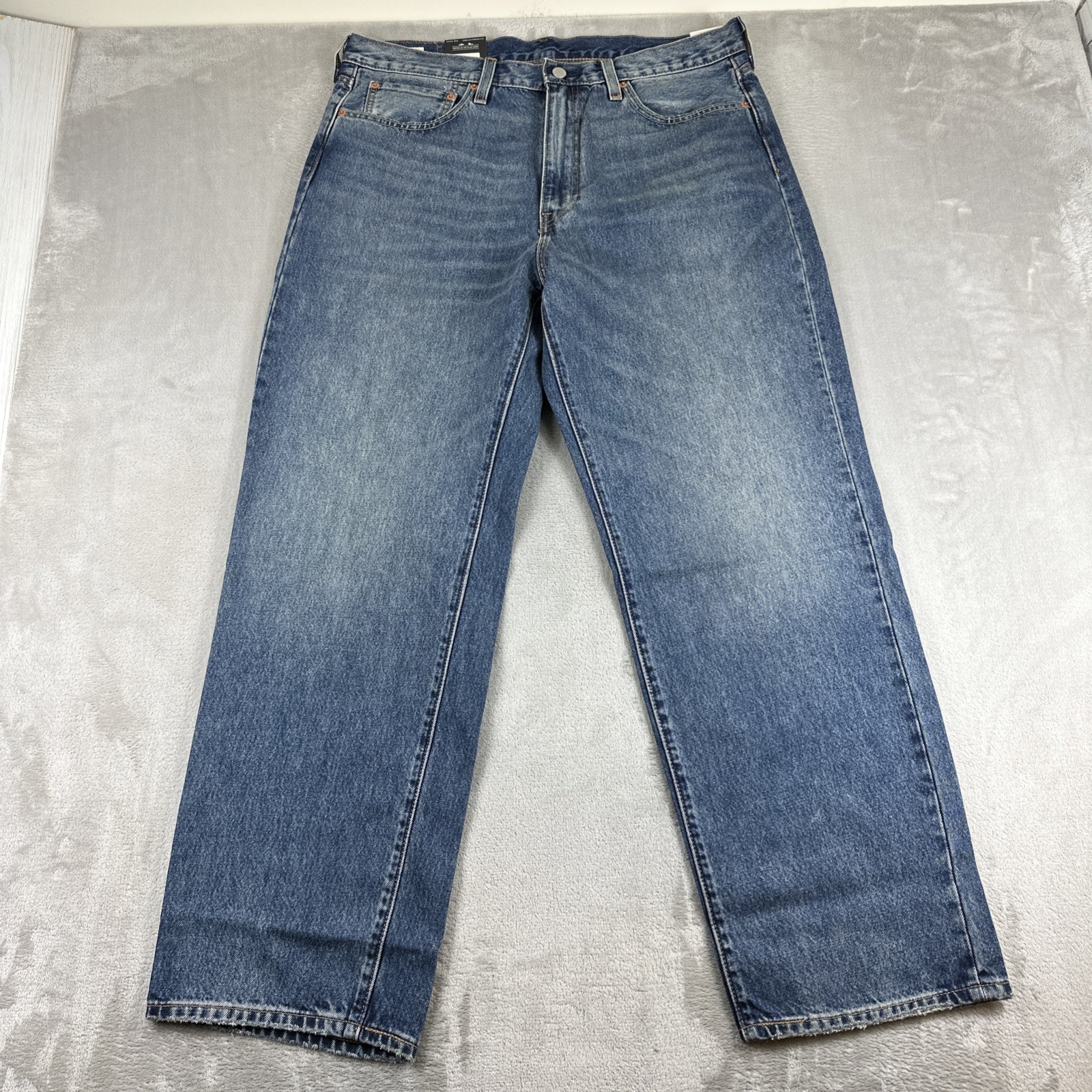 Levi’s 568 Premium Jeans Men’s Size 36×32 Loose Straight Blue Denim Cotton