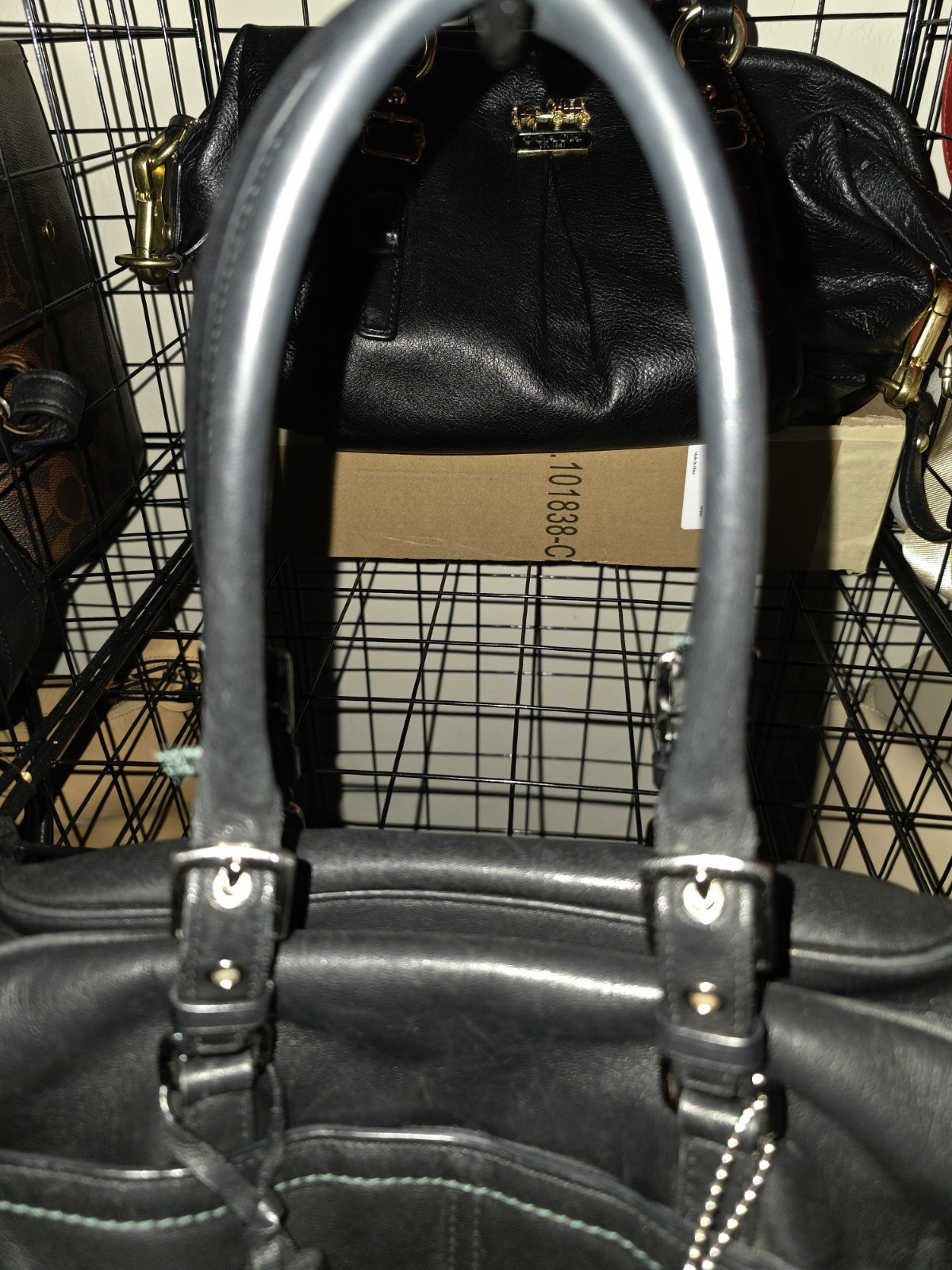 Coach Hamptons Leather Satchel 8A69