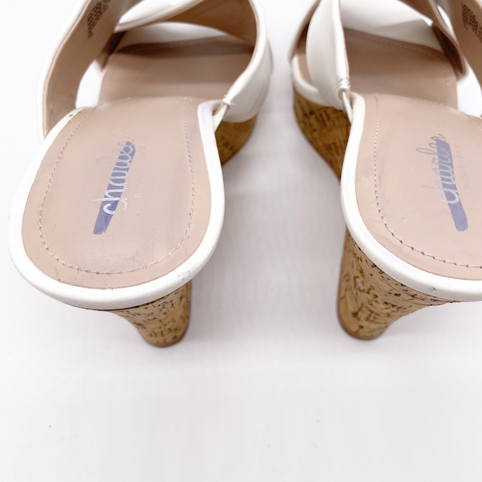 Charles By Charles David Women’s Latrice Wedge Sandals White Size 11 M