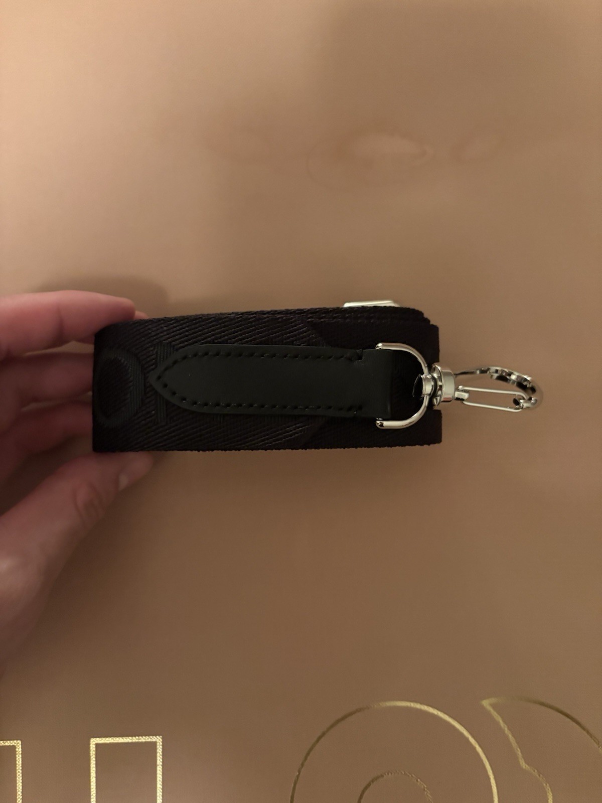 Moncler Crossbody Bag Leather Black Logo Unisex Luxury Designer