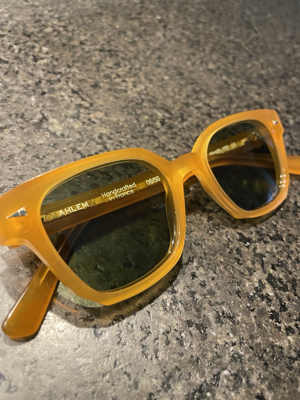 AHLEM Limited Edition Saint Georges 22k Gold Sunglasses Handcrafted In France