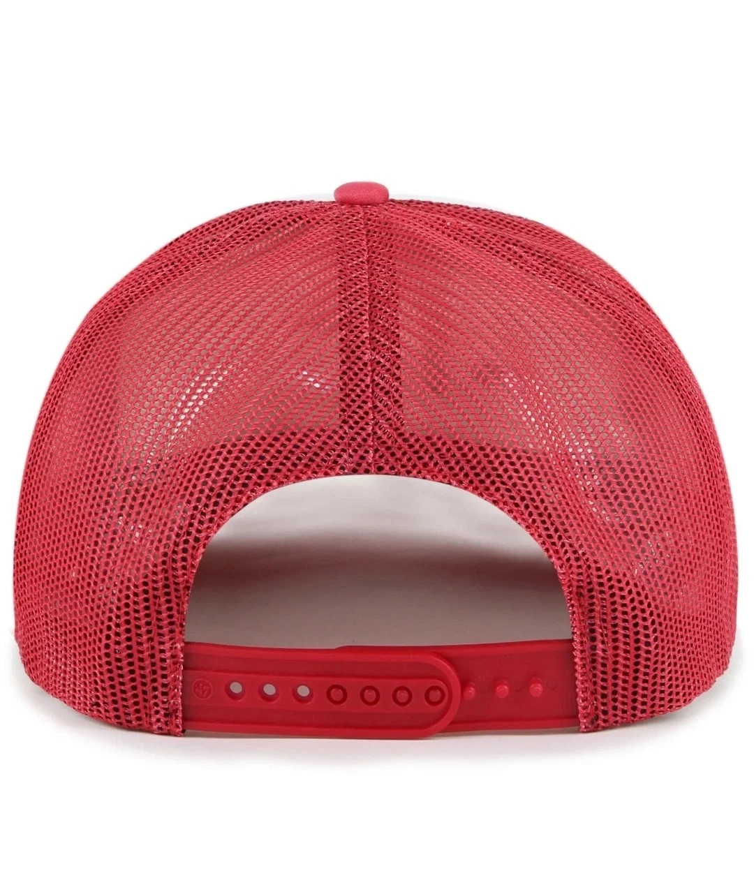 Houston Rockets 47 Brand Red Luminence Vibes Tucker Adjustable Snapback Hat