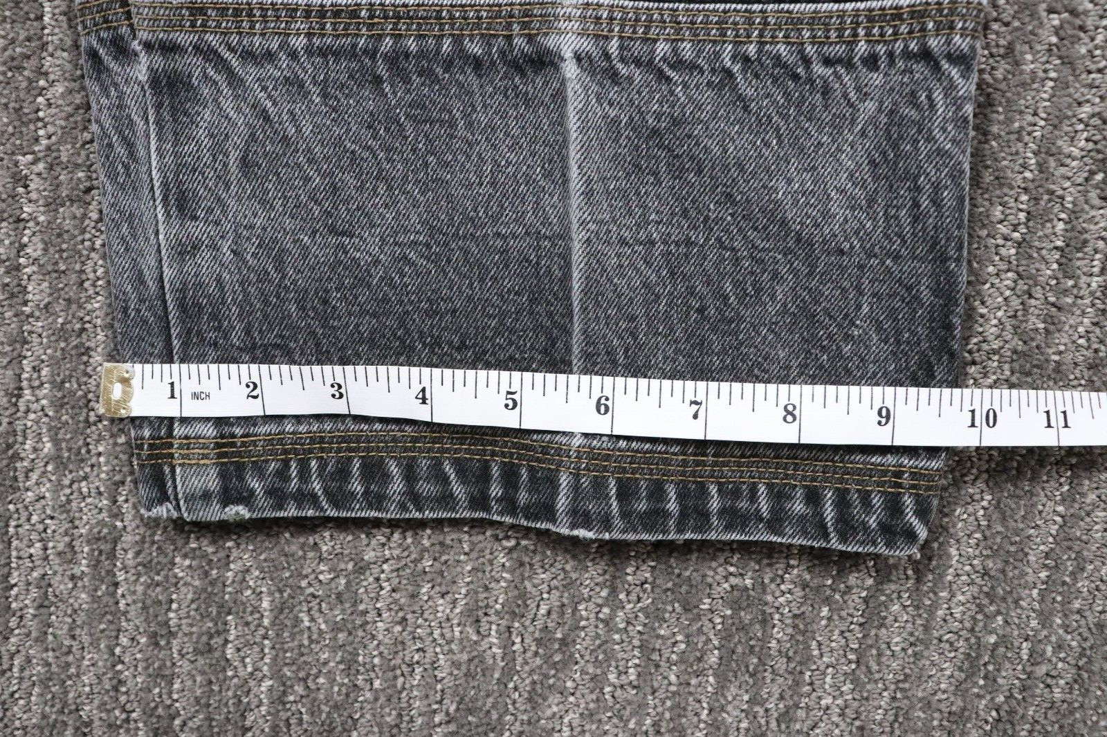 Mecca VTK 90s Baggy Jean’s Grunge Skater Hip-hop Urban Men 40×32 DAMAGED ZIPPER
